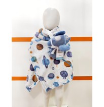 FRAZADITA PARA BEBE CON SONAJERO