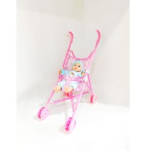 MUÑECA CON CARRITO